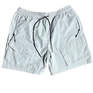 Richie Le collection nylon utility cargo shorts 2.0 large  tan